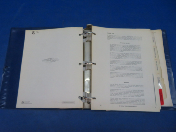 Beech 99 Airline Series Maintenance & Pilots Manual 99-590012-3C (1024-139)