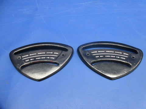 Champion 7ECA Throttle & Carb Heat Quadrant Cover 2-1883 LOT OF 2 (0824-738)