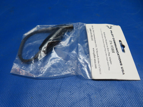 Pilot Comm USA Helicopter Headset To Base Plug Adapter PA93BH NOS (1024-258)