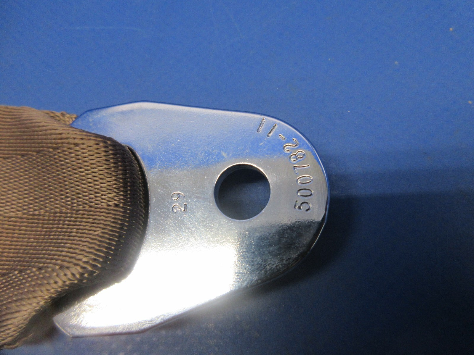 Beech Aircraft Lap Belt Half P/N 500782-11 (1124-787)1