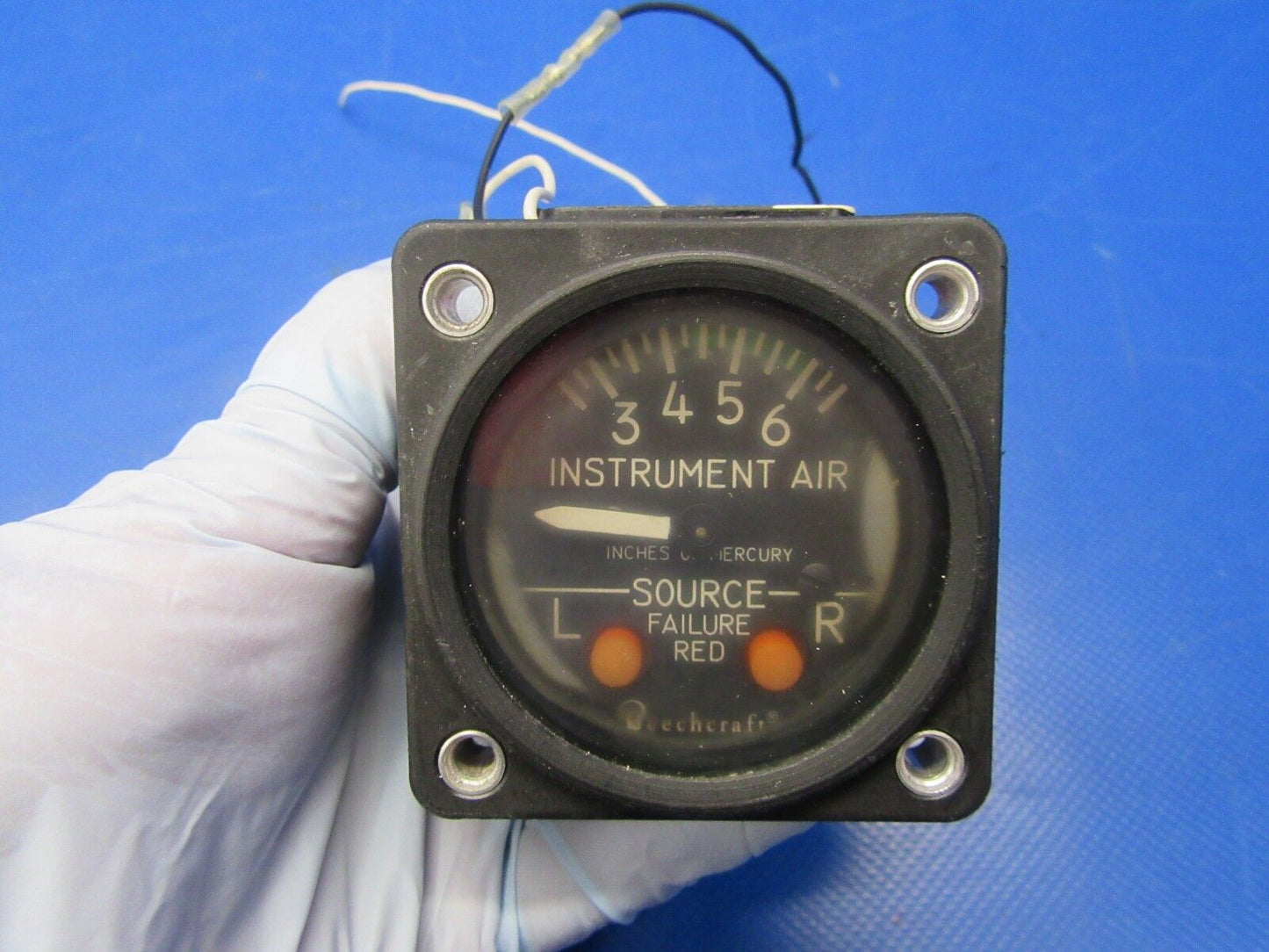 Beech Baron 95-B55 Airborne Suction Gauge P/N 1G9-36 (0918-98)