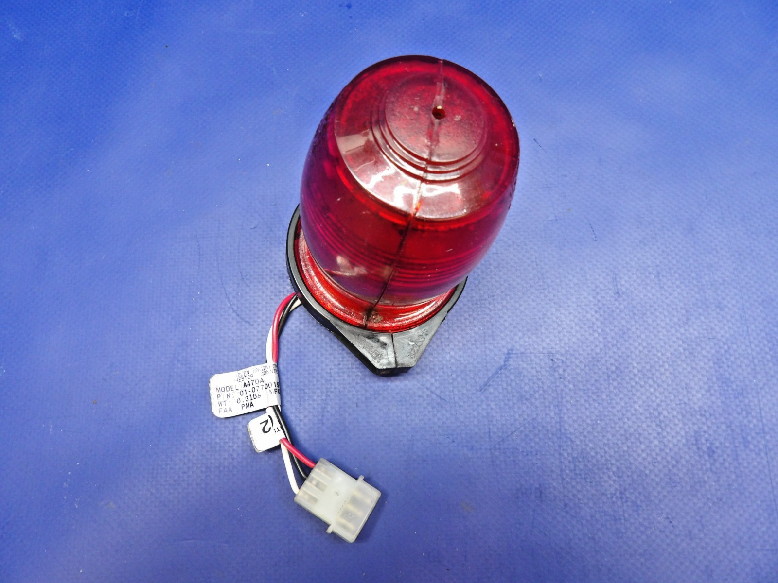 Whelen A470A Red Strobe Light P/N 01-0770019 TESTED (0426-1348)9