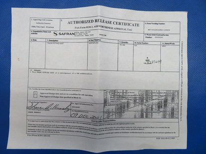 Track Filling Assy P/N 41571074-501 NOS w/ 8130 (0824-1723)