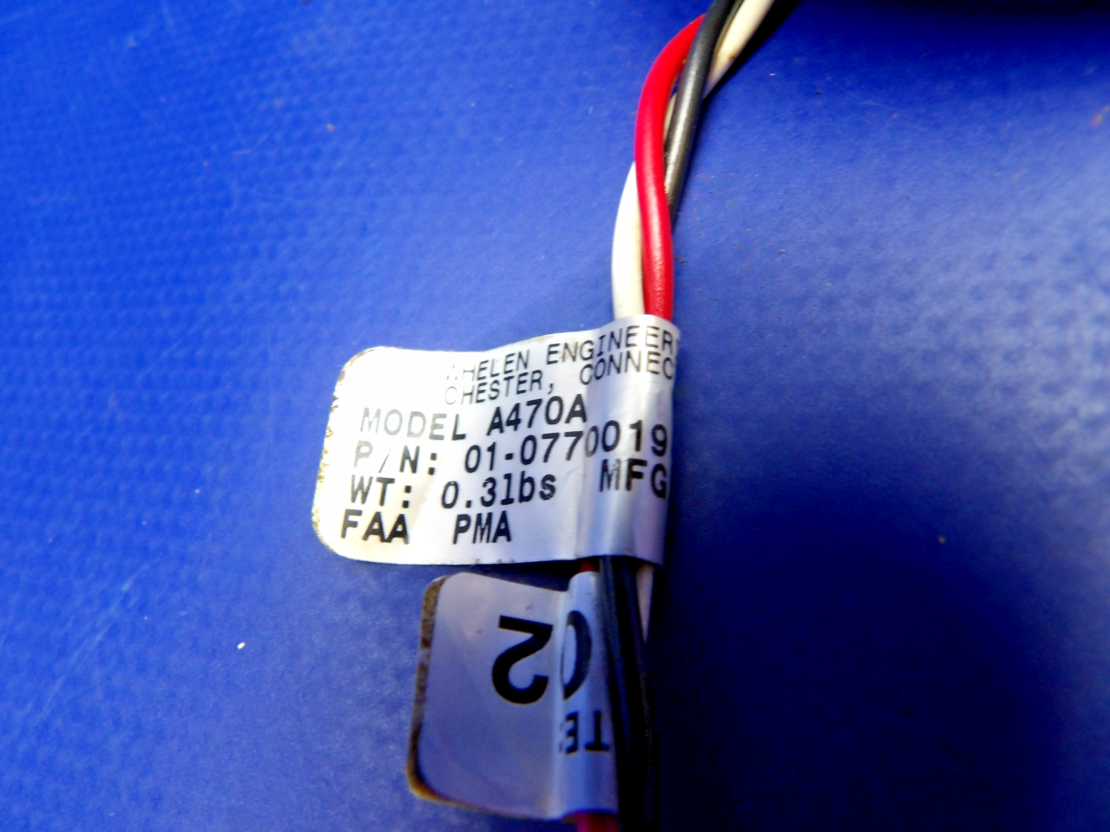 Whelen A470A Red Strobe Light P/N 01-0770019 TESTED (0426-1348)1