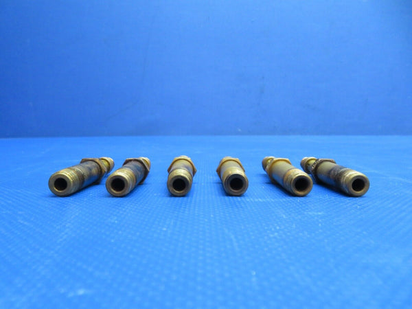 Continental TSIO-520-E Fuel Injector Nozzles P/N 657070 SET OF 6 (0924-715)