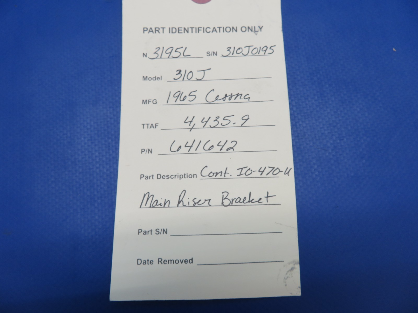 Continental IO-470 / IO-470-U Main Riser Bracket P/N 641642 (0326-1784)13