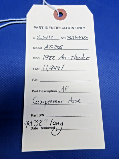 Air Tractor AT-301 AC Compressor Hose (0926-813)12