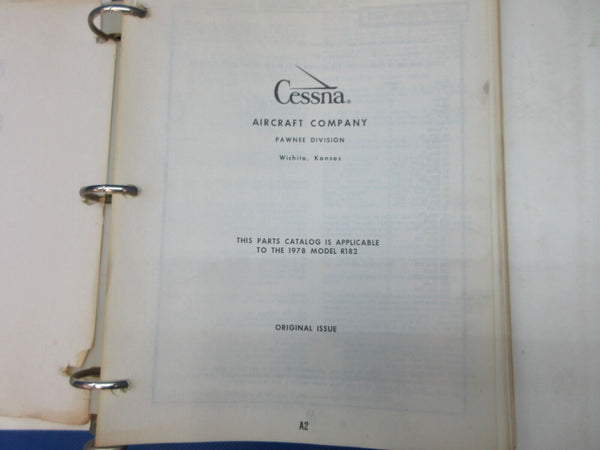 1978 Cessna R182 Parts Catalo P/N P571-12 (1024-1239)