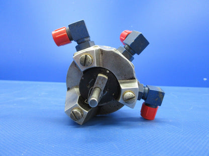 Beech 95 / D95A Travel Air LH Fuel Selector Valve Assy P/N HE-765-1 (0524-1124)