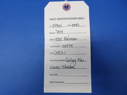 Robinson R44 Raven II Helicopter Cooling Fan LWR Sheave P/N C493-1 (0824-2072)