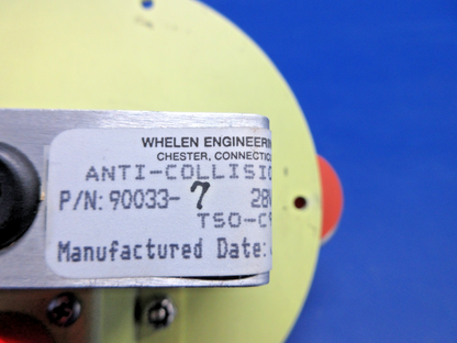 Whelen Red Anti-Collision Light 28V P/N 90033-7 NOS TESTED (0326-932)5