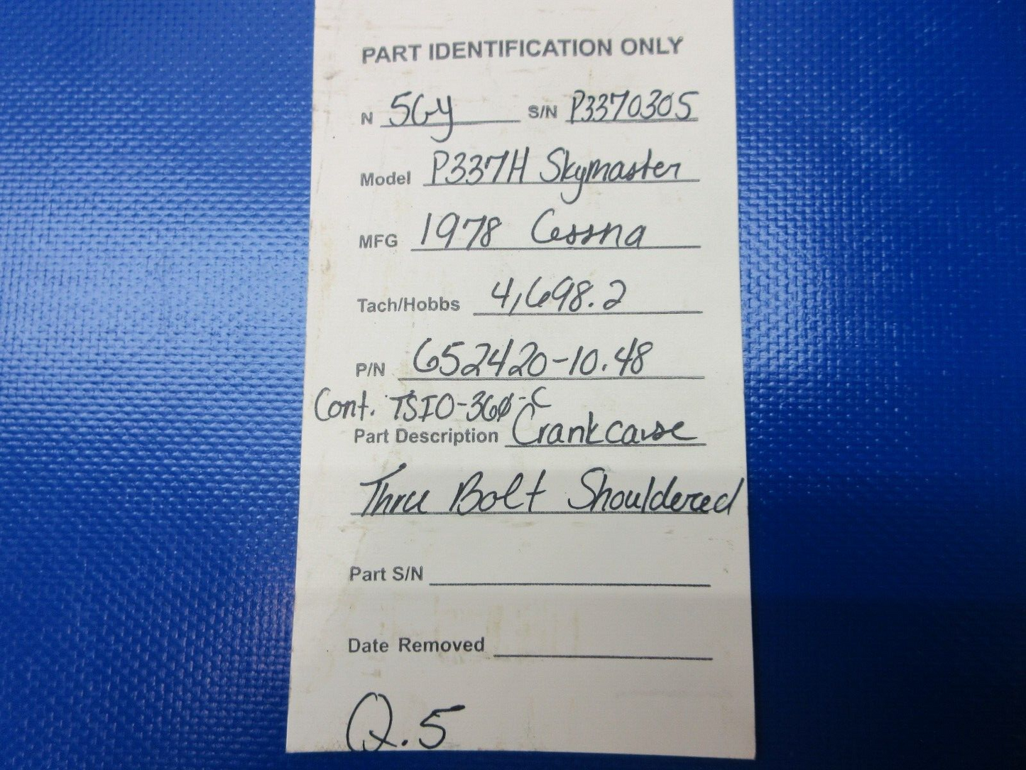 Continental TSIO-360-C Crankcase Thru Bolt Shouldered 652420-10.48 (1224-1359)
