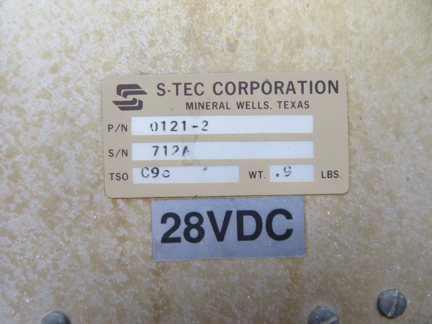 Cessna 421 S-Tec Autopilot Yaw Computer 28v P/N 0121-2 WARRANTY (0326-174)1