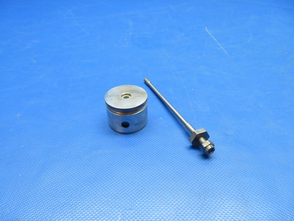 Cessna 150 Nose Gear Metering Pin & Plug Base P/N 0442017-1 Inspected(0724-1954)