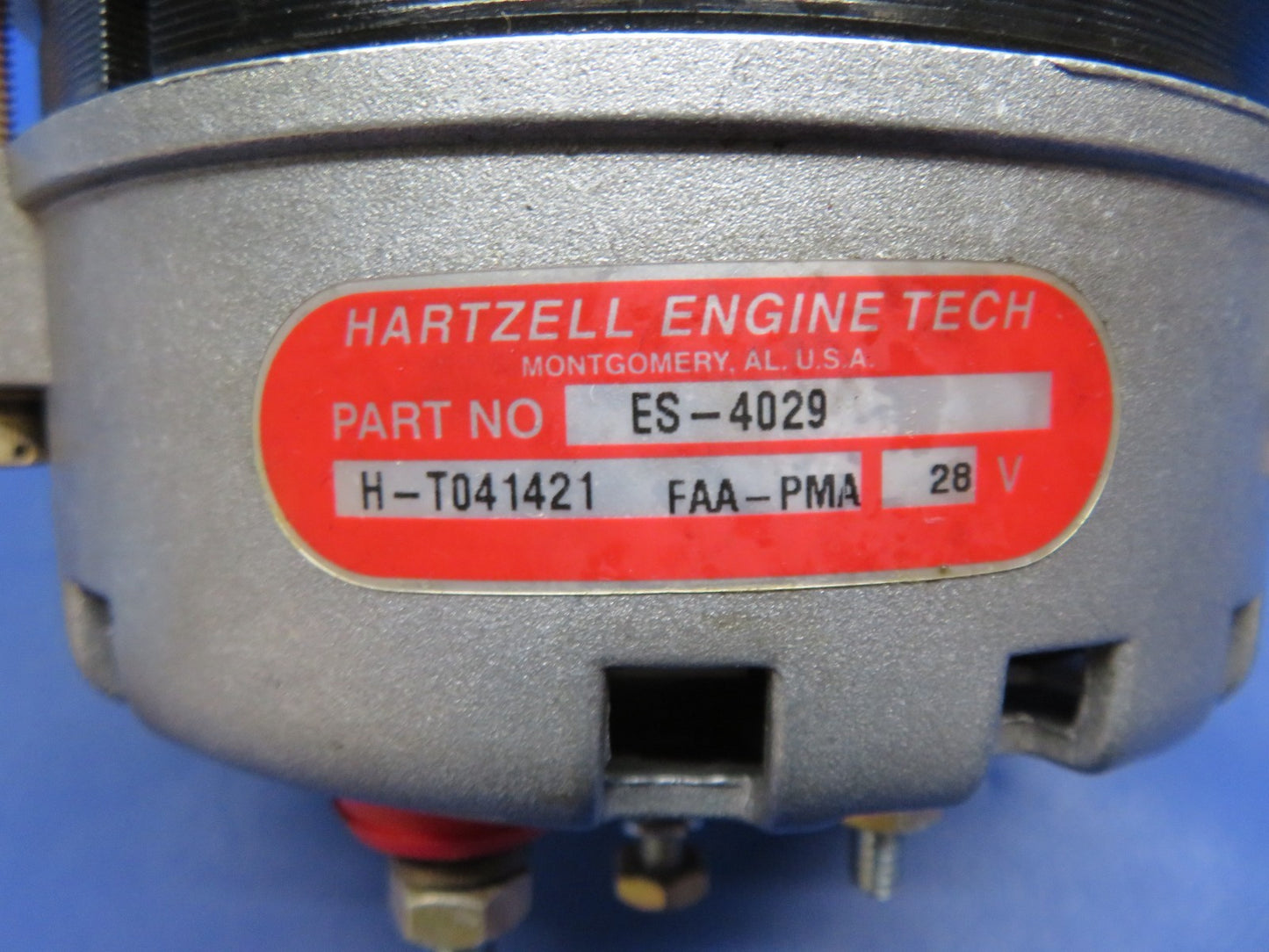 Hartzell Alternator 28V P/N ES-4029, 653344, 653344-1 TESTED (0226-442)1