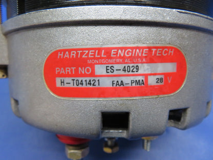 Hartzell Alternator 28V P/N ES-4029, 653344, 653344-1 TESTED (0226-442)1