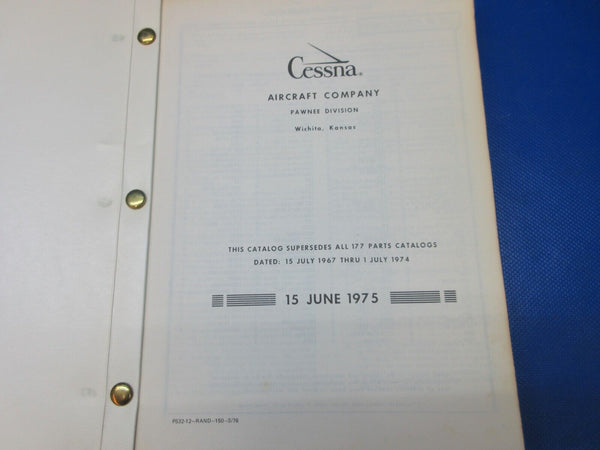 Cessna 177 & Cardinal 1968-1976 & 1968-1971 Parts Catalogs P532-12 (1024-1306)