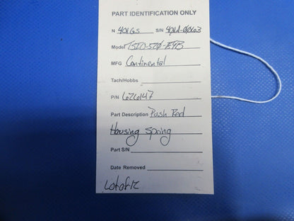Continental TSIO-520-E Push Rod Housing Spring P/N 626147 LOT OF 12 (0924-728)