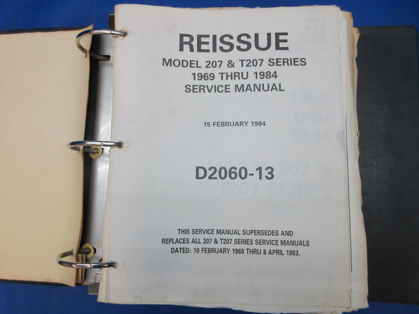 Cessna 207 & T207 1969 thru 1984 Service Manual P/N D2060-13 (1024-1235)