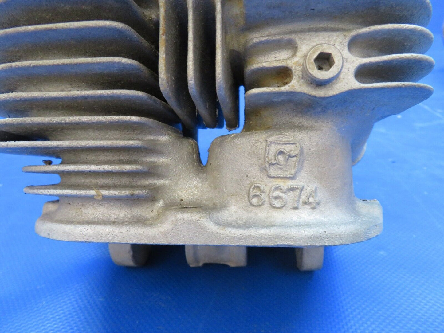 Continental C-75, C-85 Cylinders Cast# 6674 LOT OF 4 Std. Steel CORE (0824-1782)