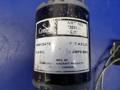Cessna 182 / 182L Flap Actuator Motor 14V P/N C301001-0207 TESTED (0626-1516)1