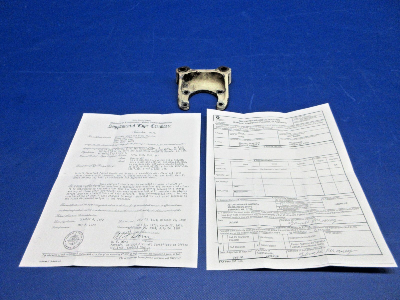 Beech D95A Travel Air Cleveland Torque Plate w/STC P/N 075-04000 (0326-794)1
