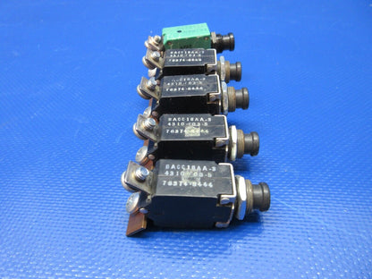 Piper PA-28-180 Circuit Breakers & Switches P/N 7277-2-2 LOT OF 20 (1124-1476)