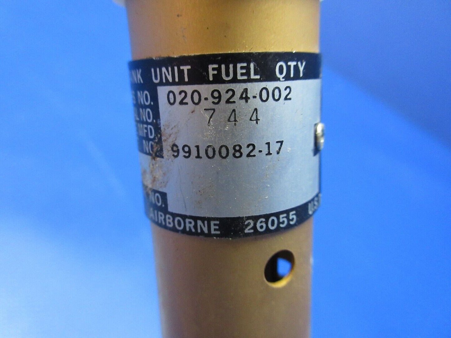Cessna Fuel Quantity Tank Unit w/ Mount LH P/N 020-924-002 WARRANTY (1224-1266)