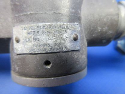 Cessna 175 Garwin Suction Relief Valve P/N 32-436 (0524-1327)