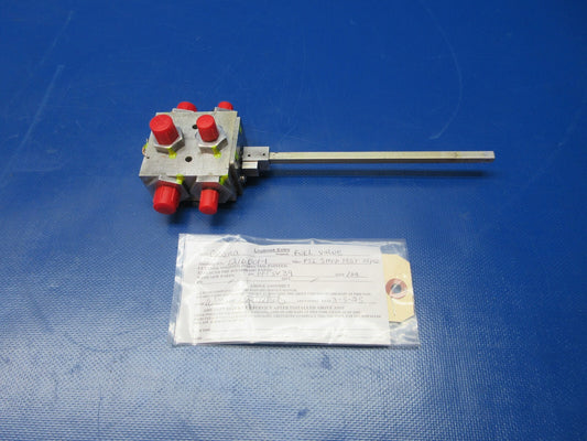 Early Cessna 210 Fuel Selector Valve w/ Shaft P/N 1216001-1 REBUILT (0325-1362)0