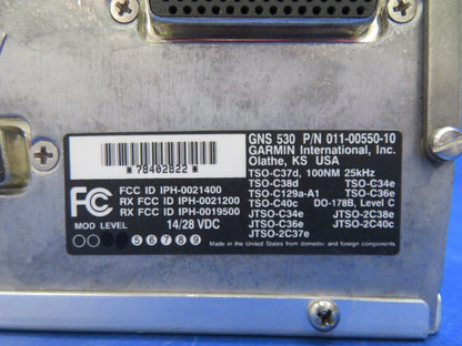 Garmin GNS-530 GPS/NAV/COMM Kit 14/28v 011-00550-10 TESTED w/8130 (0926-106)2