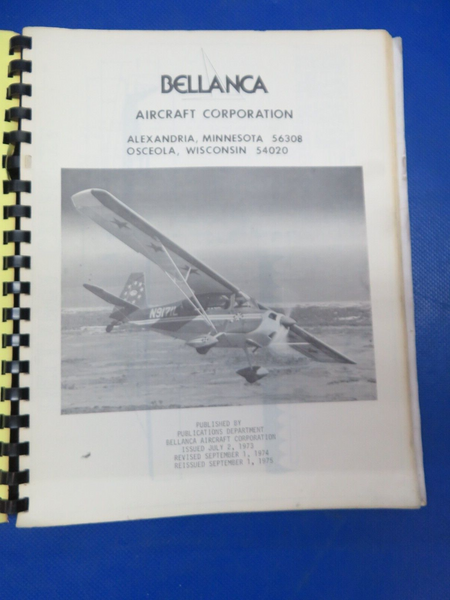 Bellanca Champion Citabria Service Manual 7ECA, 7GCAA, 7GCBC, 7KCAB (1024-191)