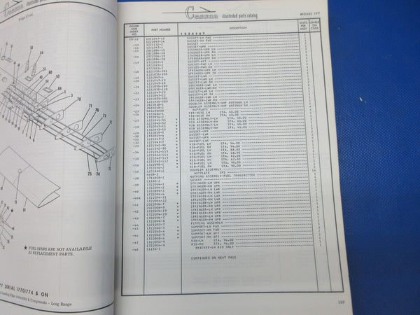 Cessna 177 & Cardinal 1968-1976 & 1968-1971 Parts Catalogs P532-12 (1024-1306)