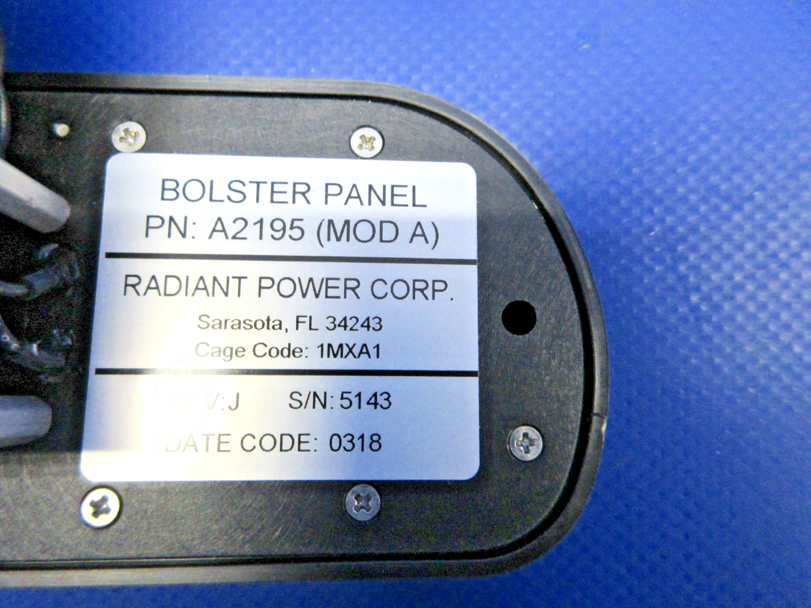 Cirrus SR20 / SR22 No Ice Lights Bolster Switch Panel 24900-005 NOS (0326-716)12