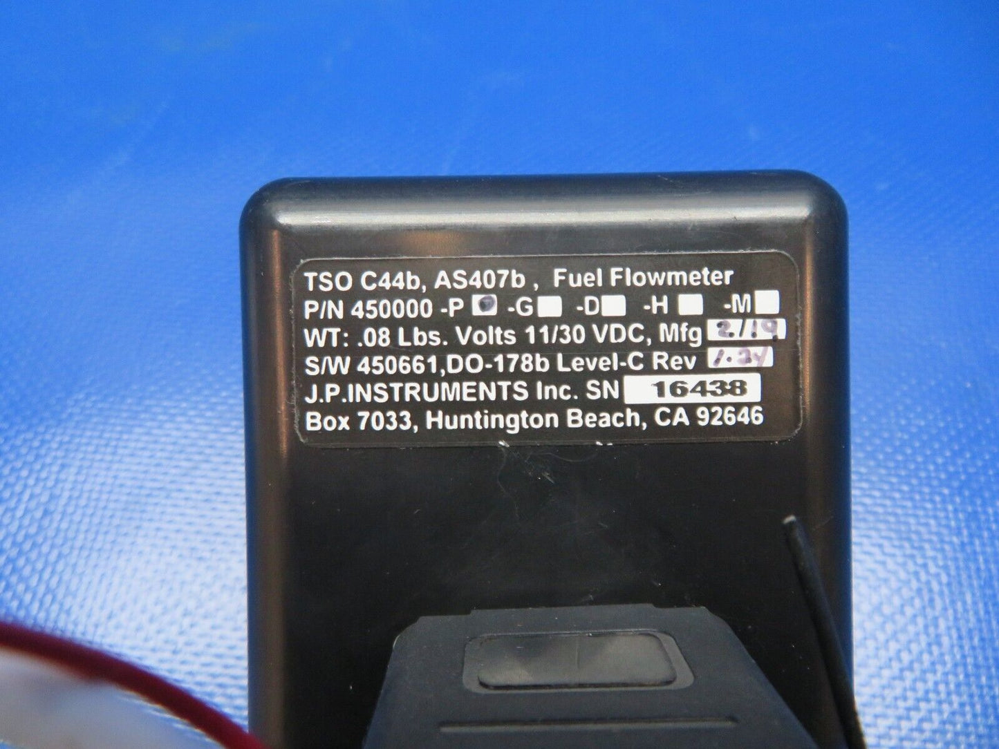JPI FS-450 Fuel Flow Meter 11-30v w/ STC & Manual 450000-P WARRANTY (1224-105)