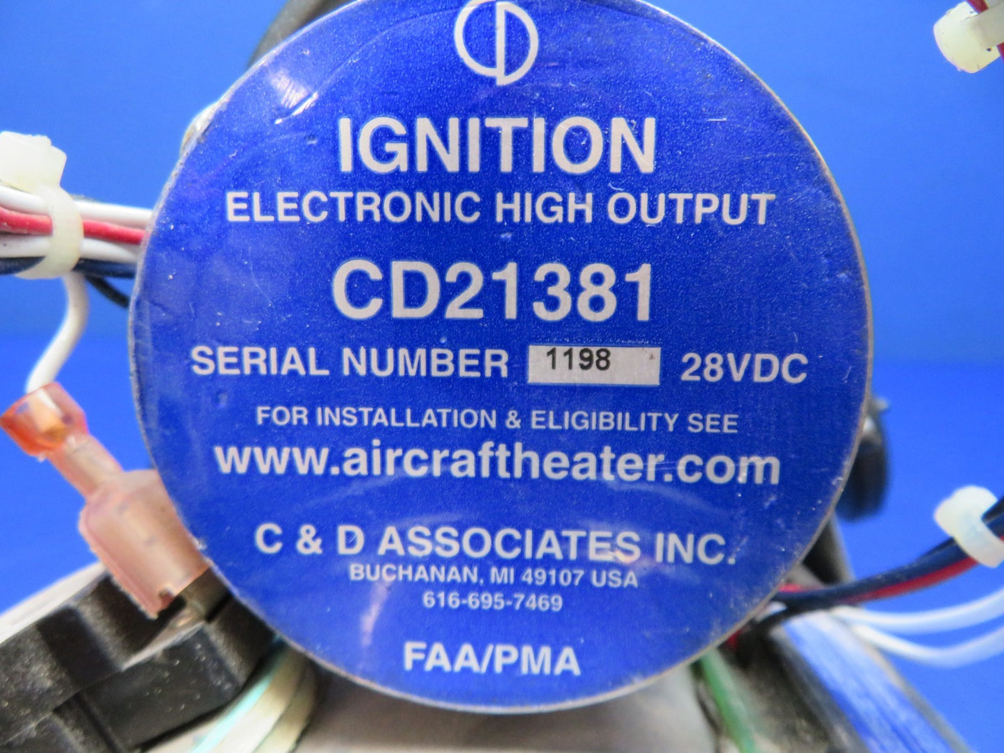 Cessna C&D Associates Aircraft Combustion Heater 24v CD14025-1 TESTED (0326-201)3