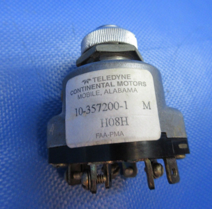 Beech C23 Sundowner Continental Magneto Switch NO KEY 10-357200-1 (0724-1938)4