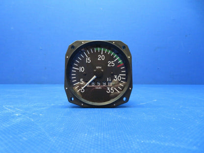 Beech C23 Mitchell Mechanical Recording Tach P/N D1-112-5025 WARRANTY (0724-186)