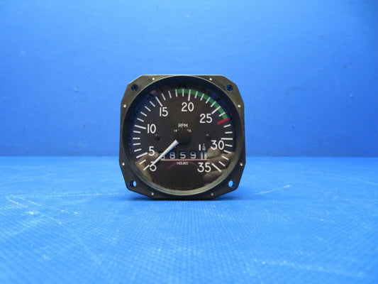 Beech C23 Mitchell Mechanical Recording Tach P/N D1-112-5025 WARRANTY (0724-186)