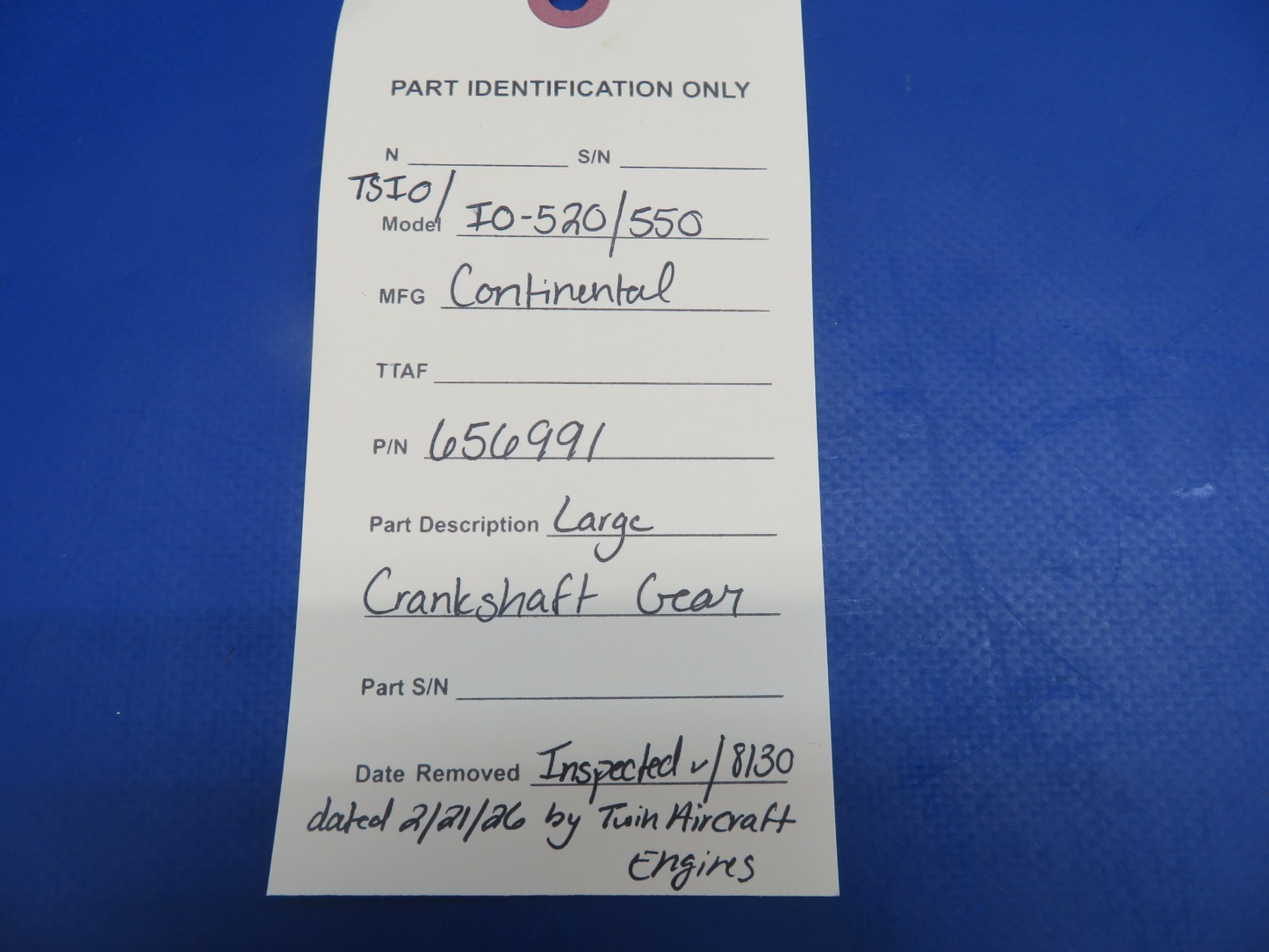Continental 520 / 550 Large Crankshaft Gear 656991 Inspected w/ 8130 (0326-1729)13