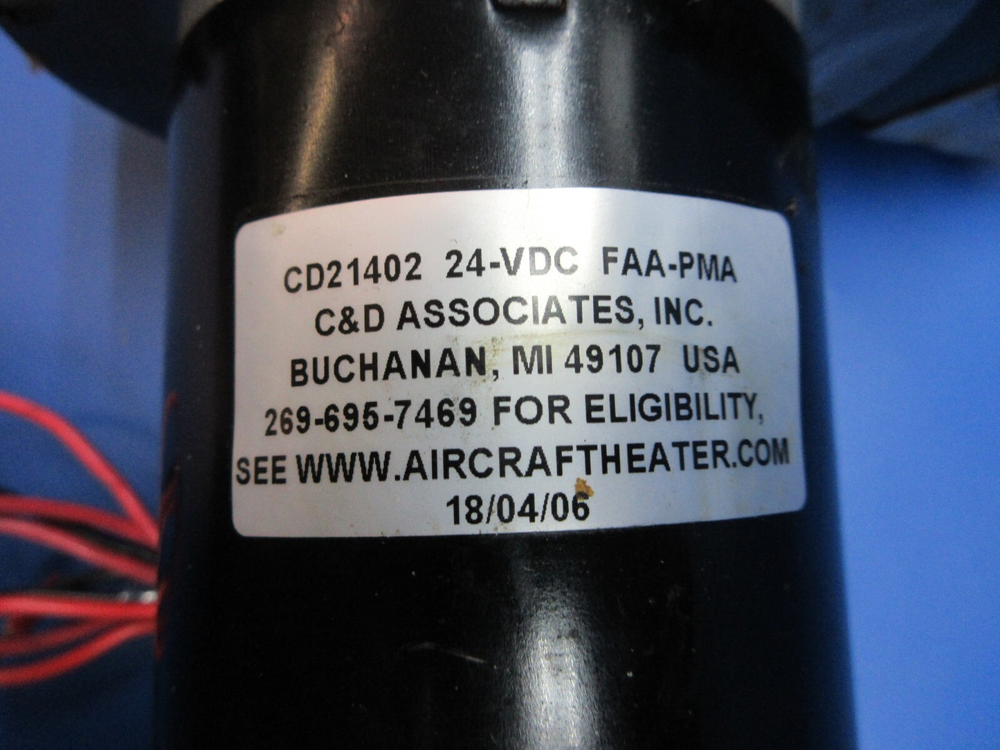 C&D Associates Heater Blower & Motor 24v P/N CD21402 TESTED (0325-1571)2
