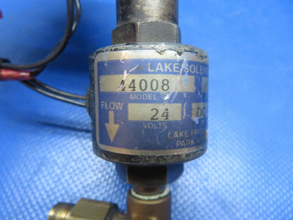 Cessna 337 / P337H Skymaster Lake Solenoid Valve 24v P/N 44008 TESTED (0824-199)