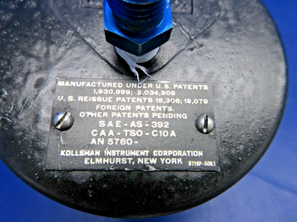 Beech F35 Bonanza Kollsman Altimeter P/N AN5760 WARRANTY (0626-841)7