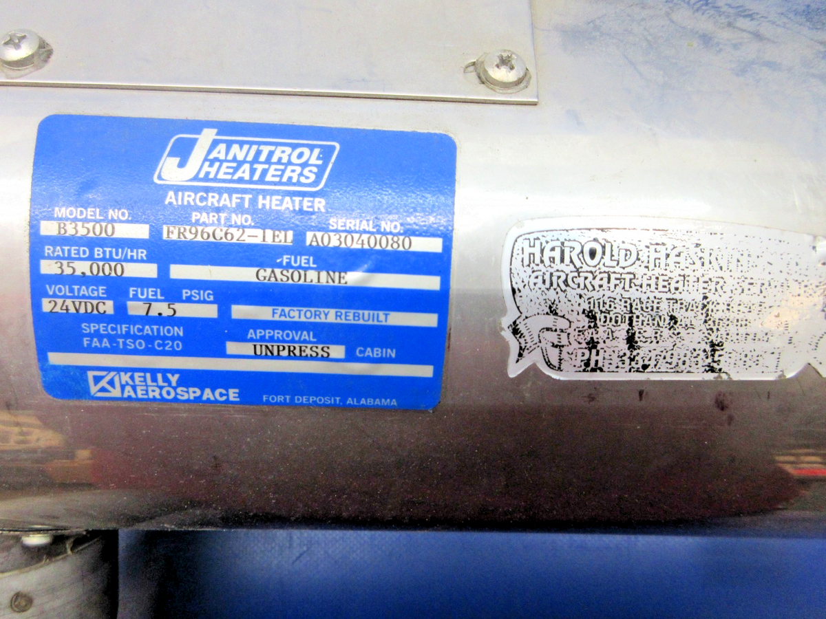 111.3 SOH Cessna 310N Janitrol B3500 Heater 24V 96C62-1 FR 96C62-1 EL (0826-798)8