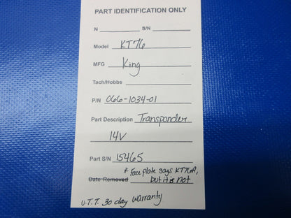 King KT76 Transponder 14v P/N 066-1034-01 CORE (0325-1378)8