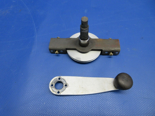 Piper PA-23-235 Rudder Trim Cable Pulley & Crank Assy P/N 18503-000 (0524-1844)