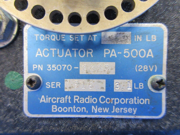 Cessna 310 / 310R ARC PA-500A Actuator Mod 4 P/N 35070-0428 WARRANTY (1224-1293)