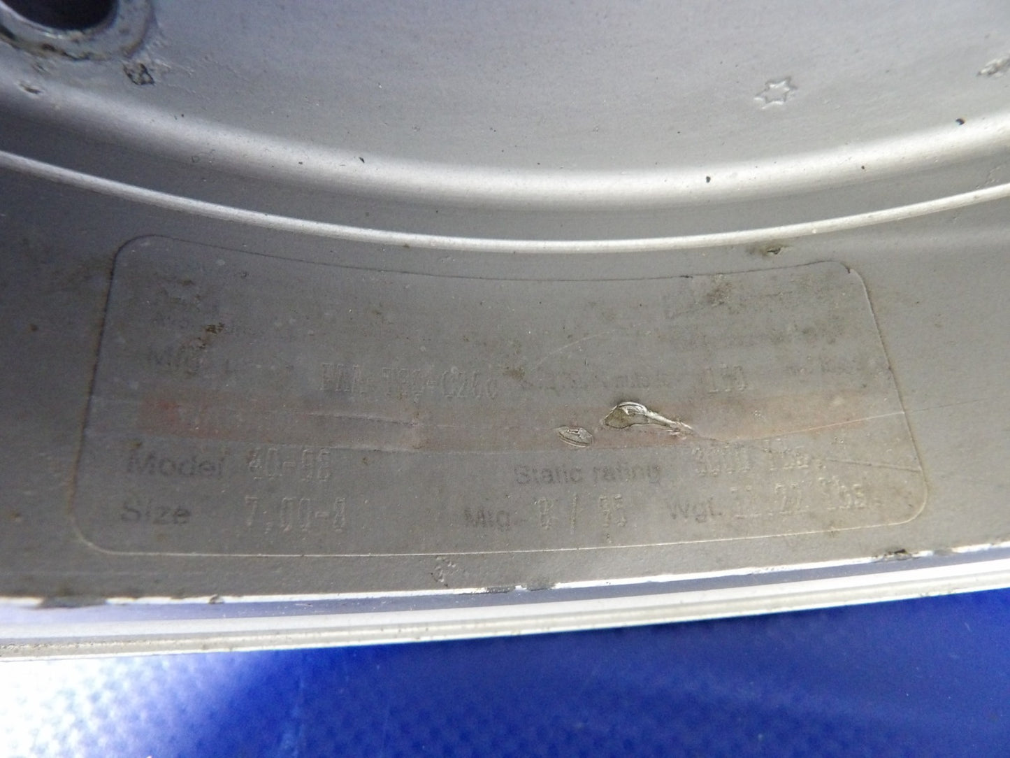 Beech F35 Bonanza Cleveland 40-98 7.00-8 Main Wheel P/N 161-02300 (0726-2094)8