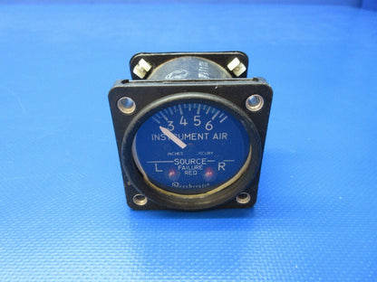 Beech 95-B55 Airborne Instrument Air Suction Gauge P/N 1G9-37 TESTED (1224-1252)