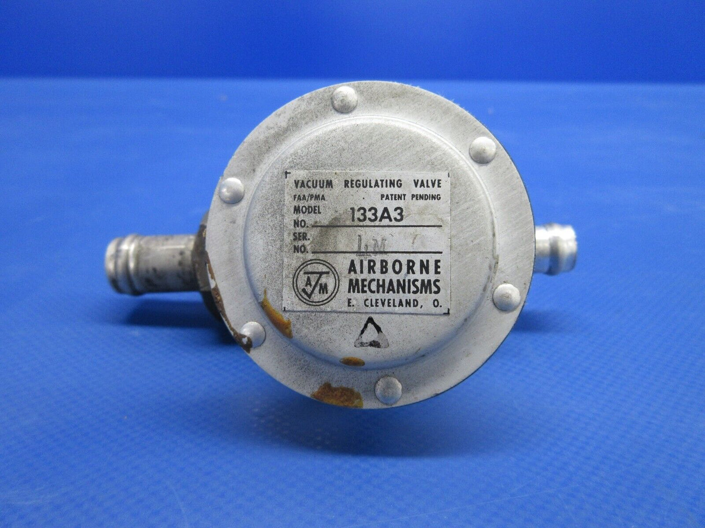 Beech 19A Musketeer Airborne Vacuum Relief Valve P/N 133A3 (0424-1329)